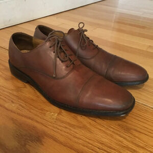 Men's Cole Haan Cognac Calf Leather Dress Shoes